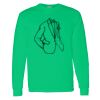 Heavy Cotton 100% Cotton Long Sleeve T Shirt Thumbnail